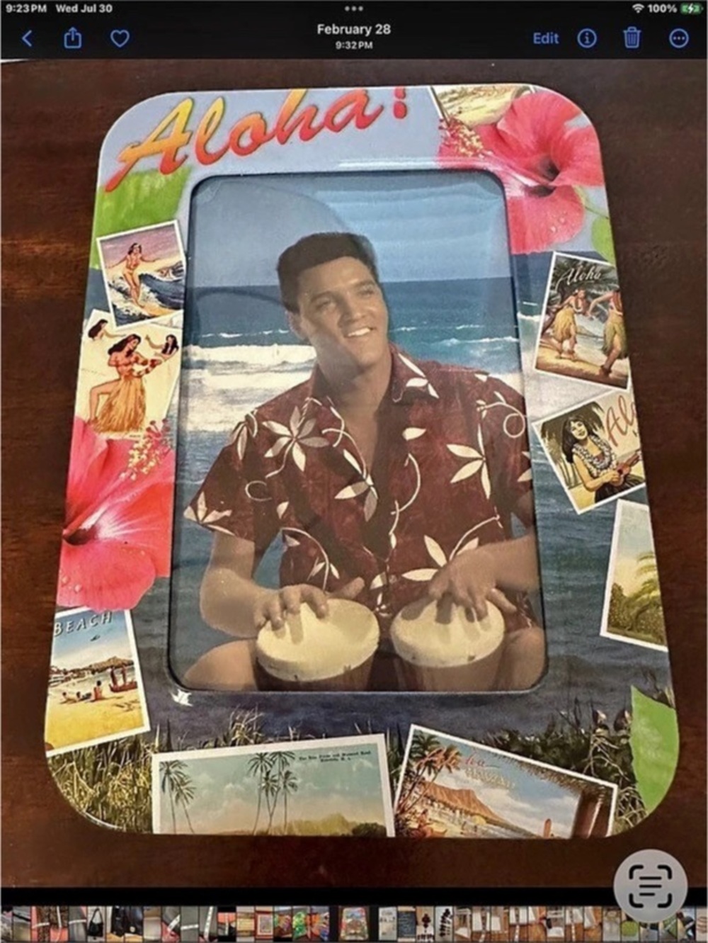 Elvis Blue Hawaii Vintage Hawaiian Note Cards